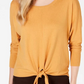 Style & Co Women's  Tie-Front Sweater Beige Size Small