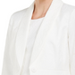 Kasper Women's Button Printed Blazer White Size 16 Petite