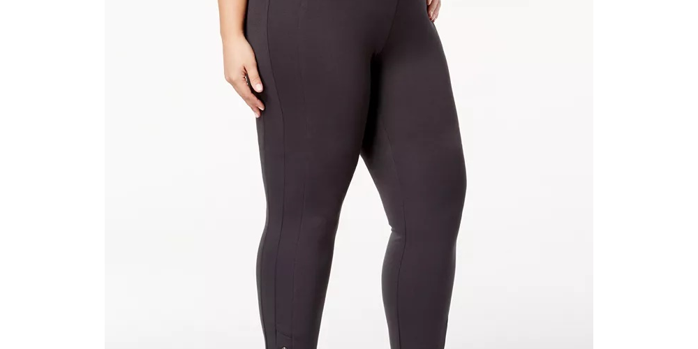 INC International Concepts Women's Plus Leggings High-Rise Stretch Pants Gray Size 20W