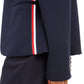 Tommy Hilfiger Women's Striped Jacket Blue Size 10