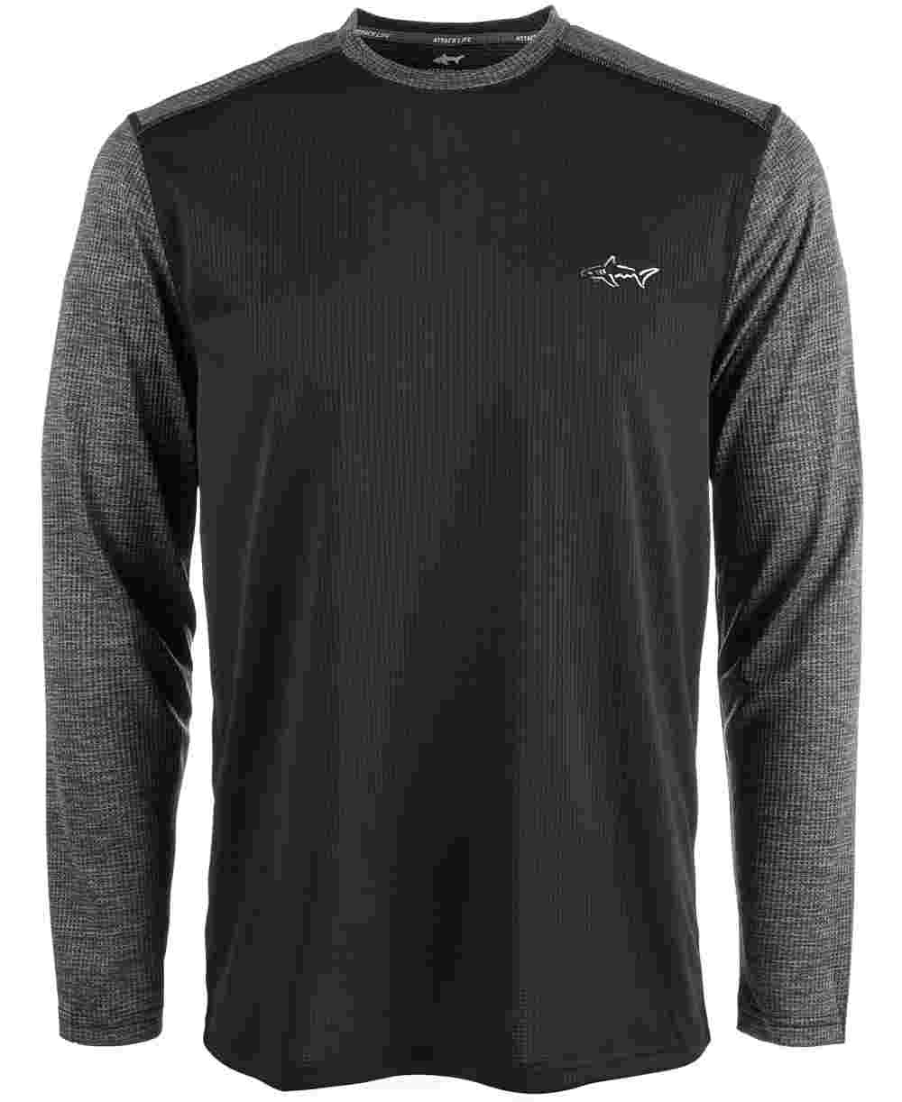 Greg Norman Men's Logo Athletic Pullover Top Black Size Small