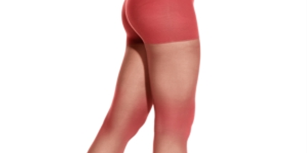 DKNY Women's Comfort Semi Opaque Control Top Tights Red Size Small