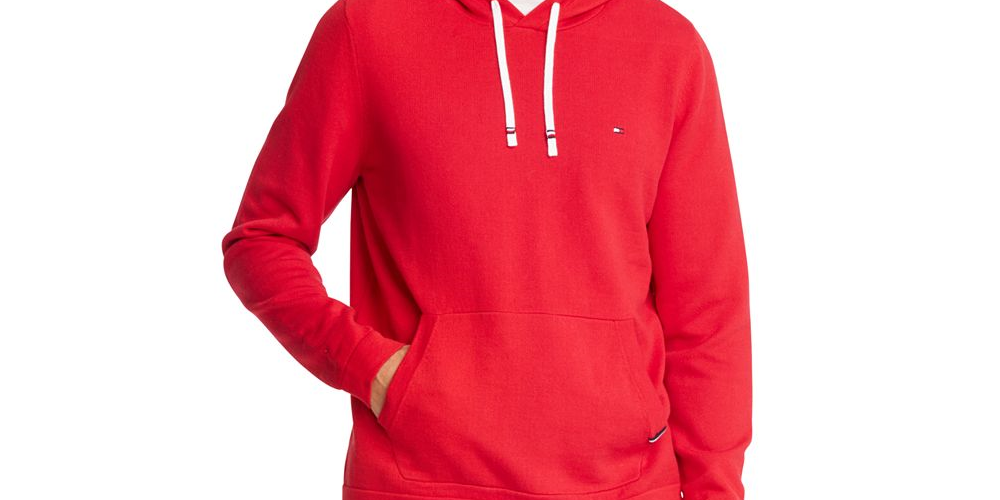 Tommy Hilfiger Men's Victor Popover Hoodie Blue Size Large