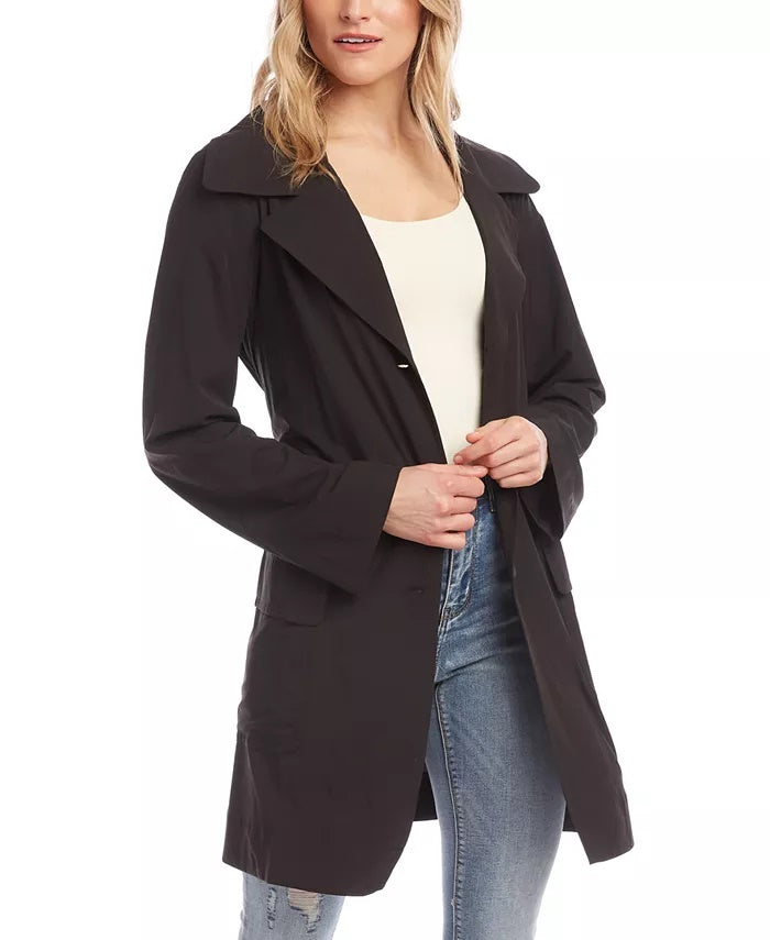 Karen Kane Women's Packable Travel Jacket  Black Size Small