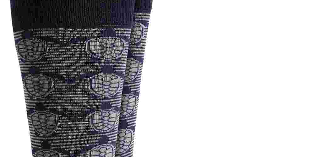 Alfani Men's Turtle Knit Comfy Crew Socks BlackSize Regular