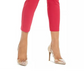 Thalia Sodi Women's Embellished Skinny Cropped Trousers Pink Size Large