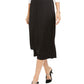 Alfani Women's Faux-Wrap Skirt Black Size 4