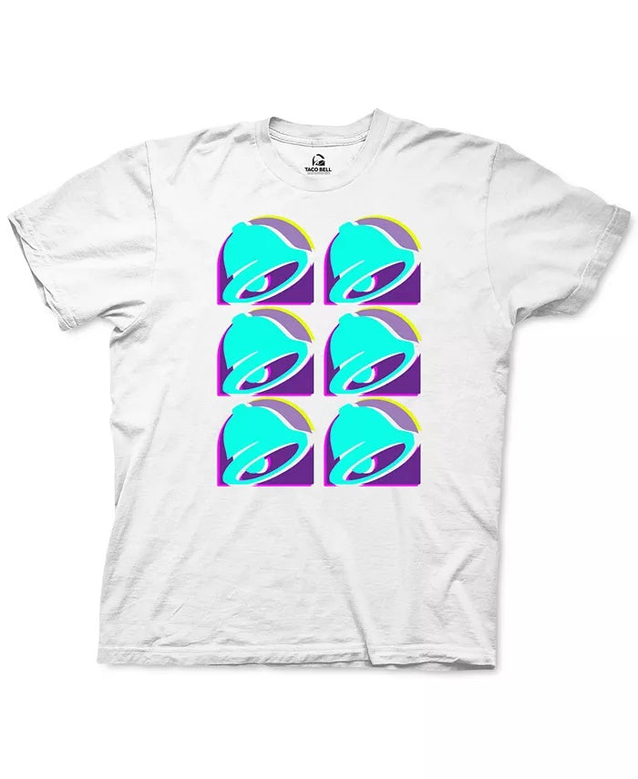 Ripple Junction Men's Taco Bell Repeat Graphic T-Shirt White Size X-Large
