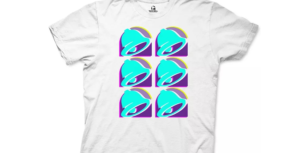 Ripple Junction Men's Taco Bell Repeat Graphic T-Shirt White Size X-Large