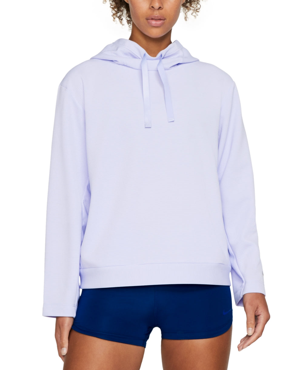 Nike Women's Dri Fit Fleece Training Hoodie Purple Size Small