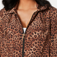 Charter Club Women's Leopard Print ZiPetite Per Print Jacket Brown Size Petite S