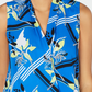 Alfani Women's Ombre Surplice Top Blue Size Petite XL