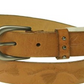 Fossil Women's Modern Floral Vine Belt Brown Size S
