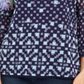 Charter Club Women's Printed Knit Mesh Top Blue Size XX-Large