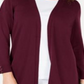 Karen Scott Women's Open Front Cardigan Red Size Petite Small