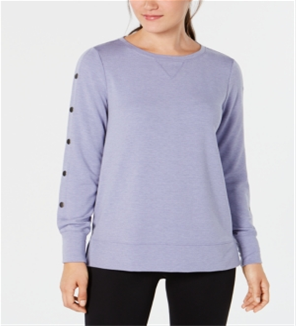 Ideology Women's Fitness Running Pullover Top Purple Size X-Small