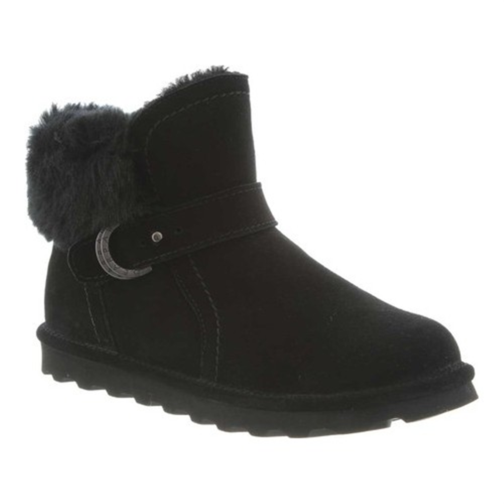Bearpaw Women's Cold Weather Koko Suede Ankle Boot Black Size 10