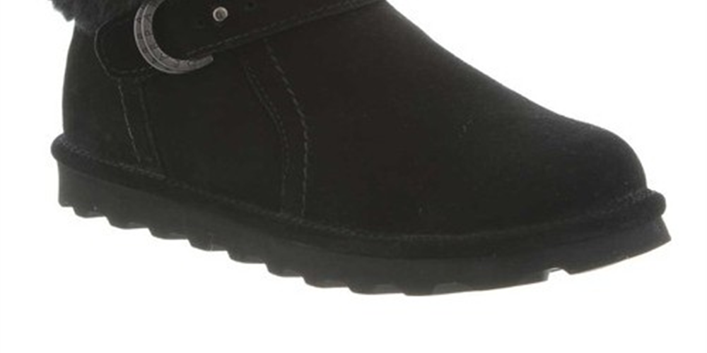 Bearpaw Women's Cold Weather Koko Suede Ankle Boot Black Size 10