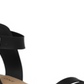 Sun Stone Women's Alectap Ankle Strap Heel Sandals Black Size 6.5