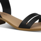 Sun Stone Women's Alectap Ankle Strap Heel Sandals Black Size 6.5