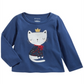 First Impressions Baby Girl's Cotton Cozy Cat T-Shirt Blue Size 3-6 Months