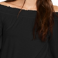 INC International Concepts Women's Smocked Peasant Top Black Size X-Small