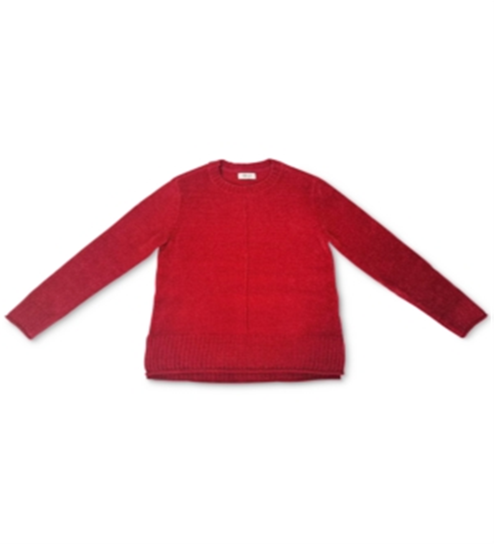 Style & Co Women's Chenille Pullover Sweater Red Size Medium