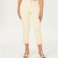 Charter Club Women's Tummy Control Bristol Capri Jeans Yellow Size 16