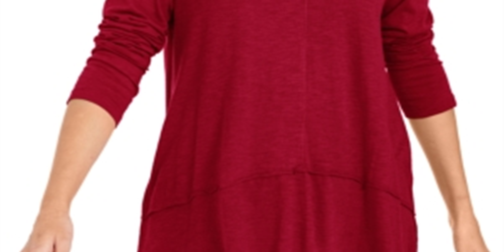 Style & Co Women's SeaHigh Low Top Red Size Petite S