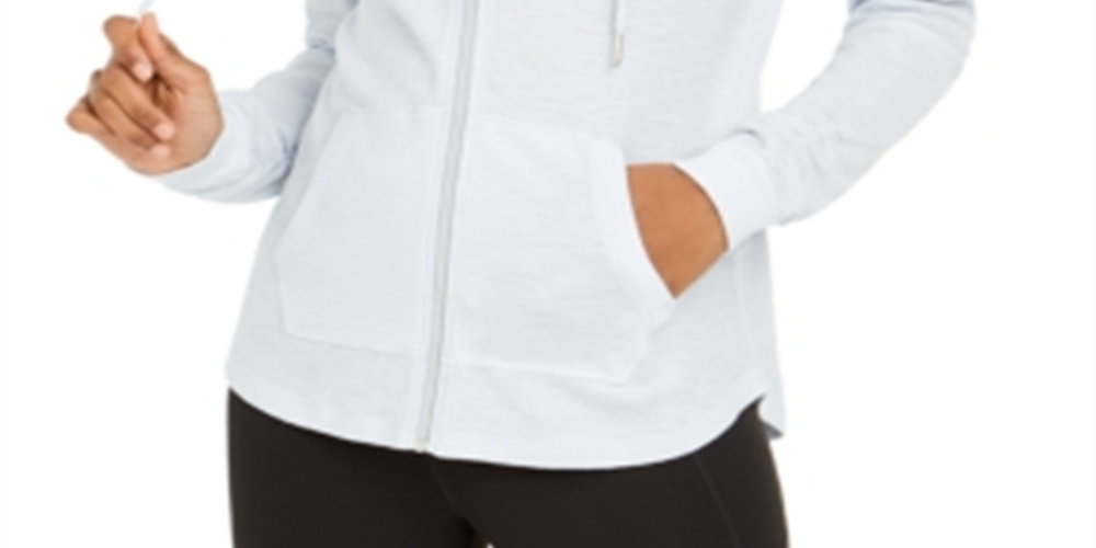 Calvin Klein Women's Zip up Jacket Blue Size Medium