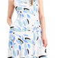 Alfani Women's Printed Fit & Flare Dress Blue Size 4 Petite