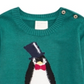 First Impressions Infant Boy's Penguin Sweater Green Size 6-9 Months