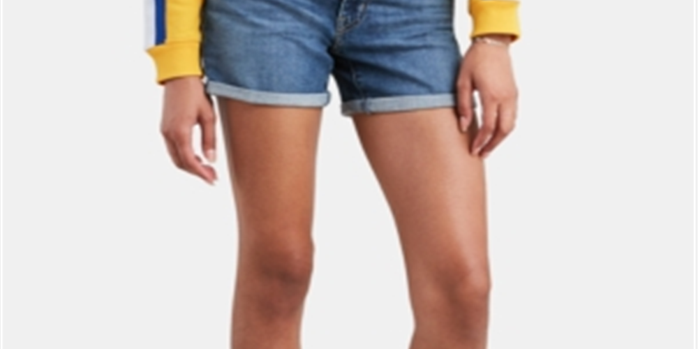 Levi's Women's Mid Length Shorts Blue Size 27