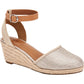Style & Co. Womens Mailena Faux Leather Wedge Sandals Brown Size 8.5 M