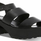 Madden Girl Women's Carterr Platform Sandal Black Size 10 M