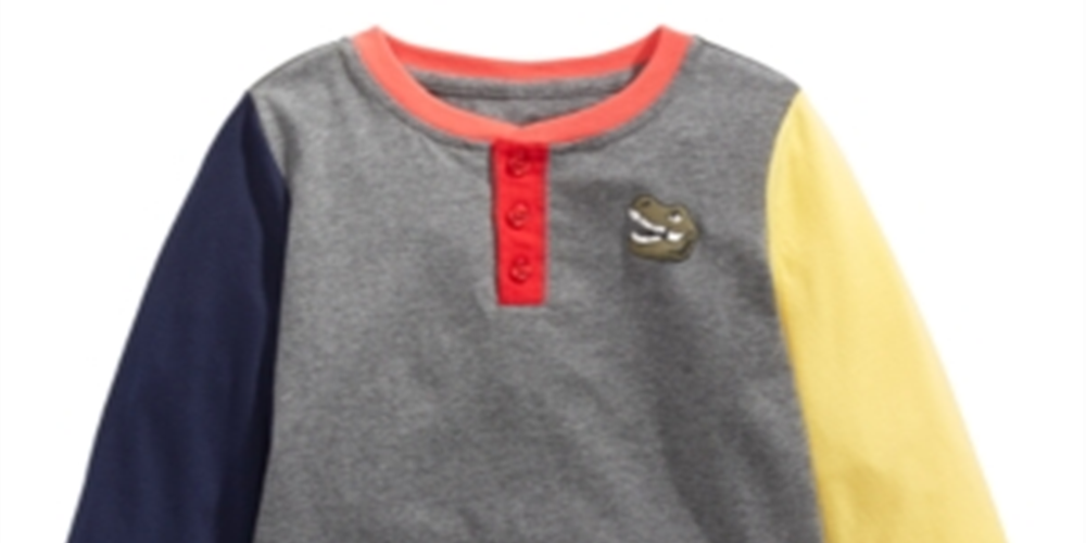 Epic Threads Little Boy's Colorblocked Dinosaur Print T-Shirt Gray Size 5