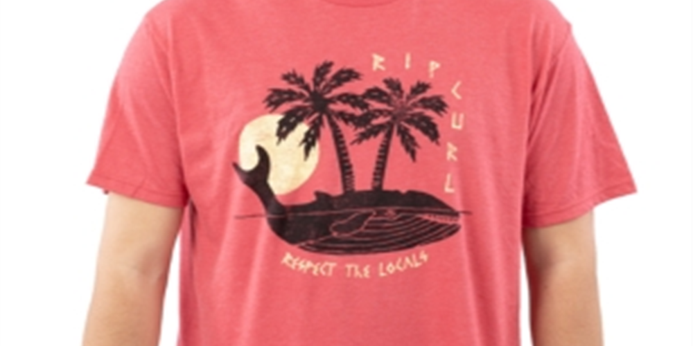 Rip Curl Men's Monstro Graphic T-Shirt Red Size L