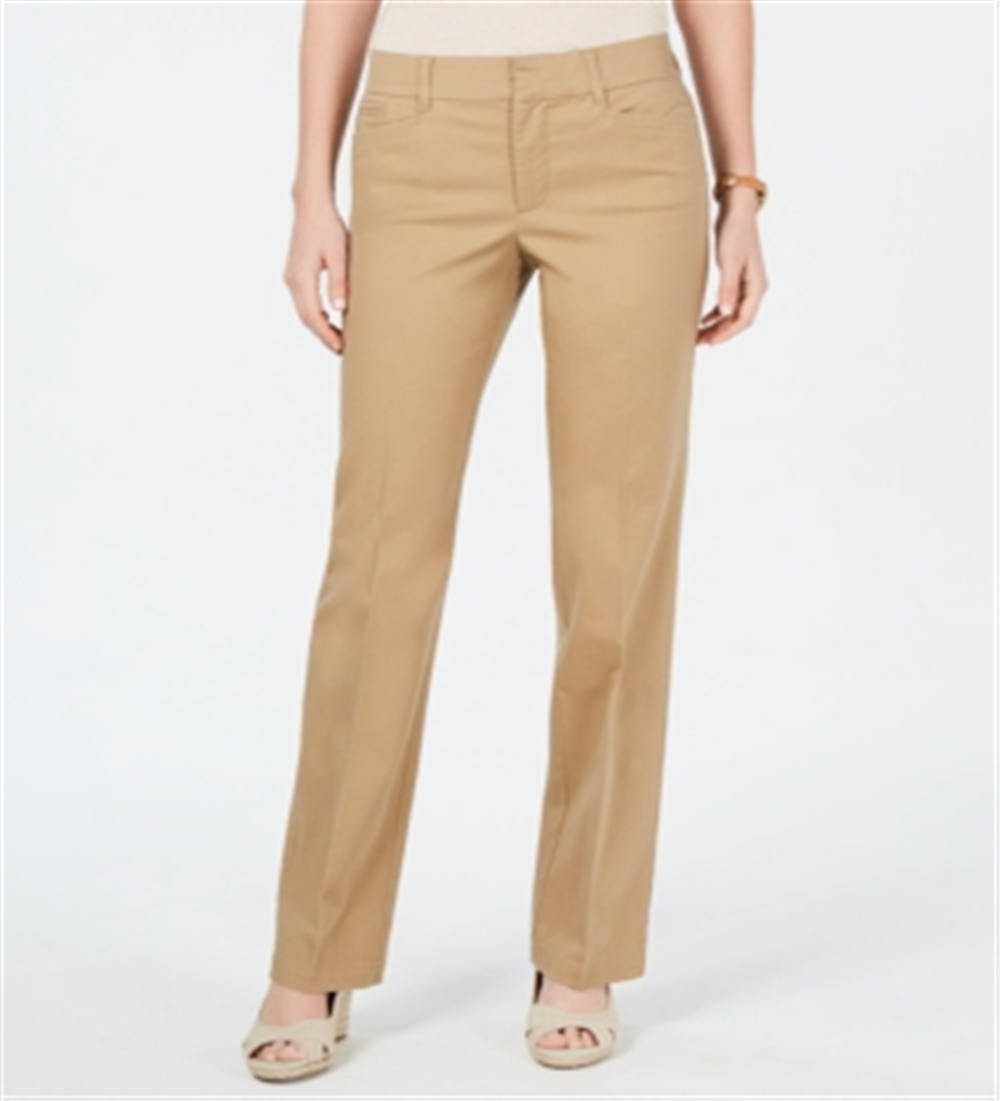Charter Club Women's Tummy Control Trouser Brown Size 18