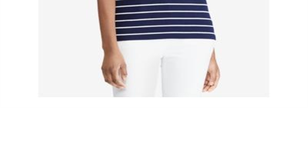 Ralph Lauren Women's Stretch Boatneck Top Blue Size XL