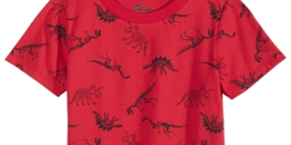 Epic Threads Toddler Boy's Tossed Dino T-Shirt Red Size 4T