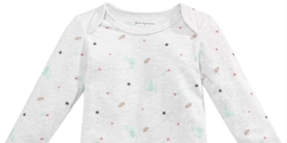 First Impressions Baby Boy's Tree Print Bodysuit Gray Size 0-3 Months