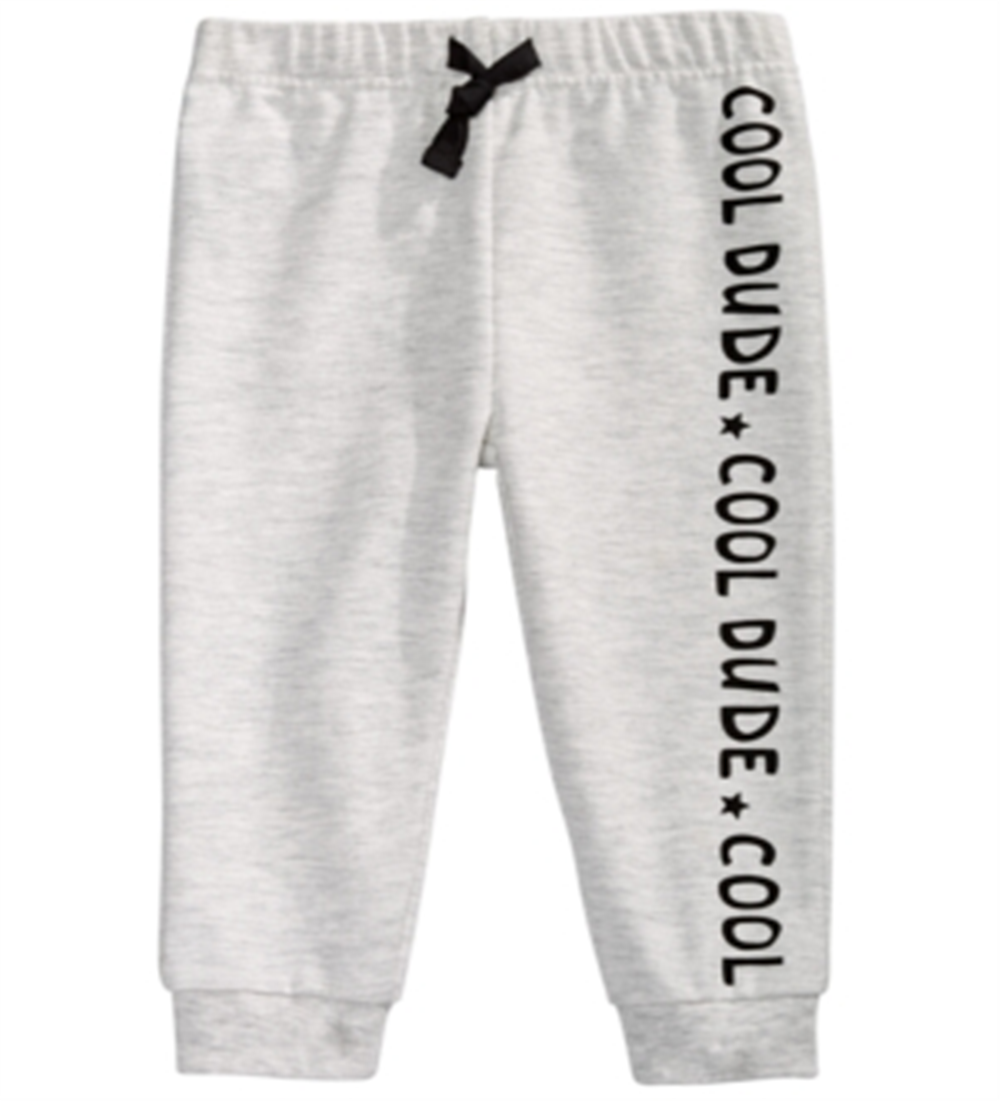 First Impressions Baby Boy's Cool Dude Jogger Pants Gray Size 24MOS