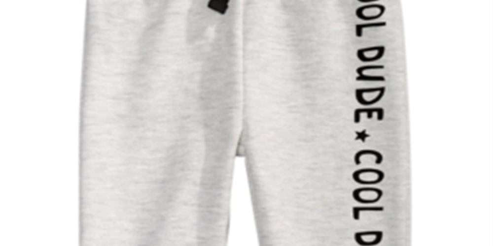 First Impressions Baby Boy's Cool Dude Jogger Pants Gray Size 24MOS