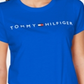 Tommy Hilfiger Women's Sport Crew Neck Graphic T-Shirt Blue Size Medium