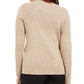 Karen Scott Women's Cotton Ribbed Marled Sweater Brown Size Petite Small