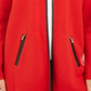 Charter Club Women's Solid Overcoat Jacket Red Size Petite Medium