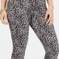 INC International Concepts Women's Leopard Skinny Jeans Gray Size 10