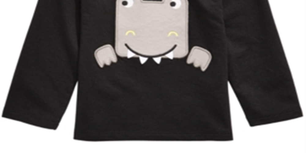 First Impressions Toddler Boy's Long Sleeve Dino Print T-Shirt Black Size 3T