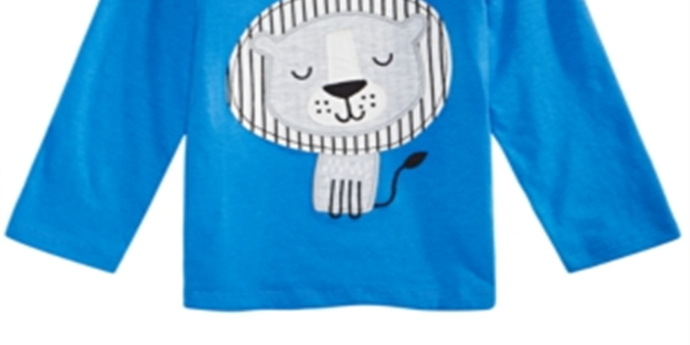 First Impressions Toddler Boy's Lion Print T-Shirt Blue Size 4T