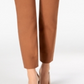 Charter Club Women's Chelsea Tummy Control Ankle Pants Copper Cognac Size 16 Petite